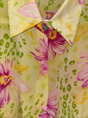 Vintage Beat Rier 100% Silk Blouse